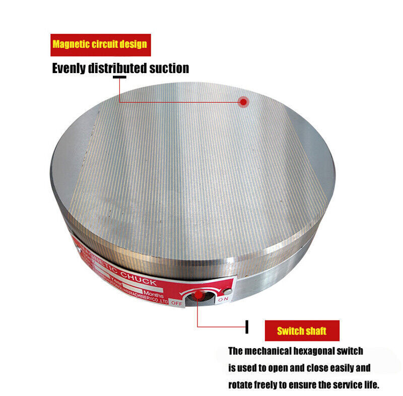 permanent magnetic chuck Round , round powerful disk, round lathe magn