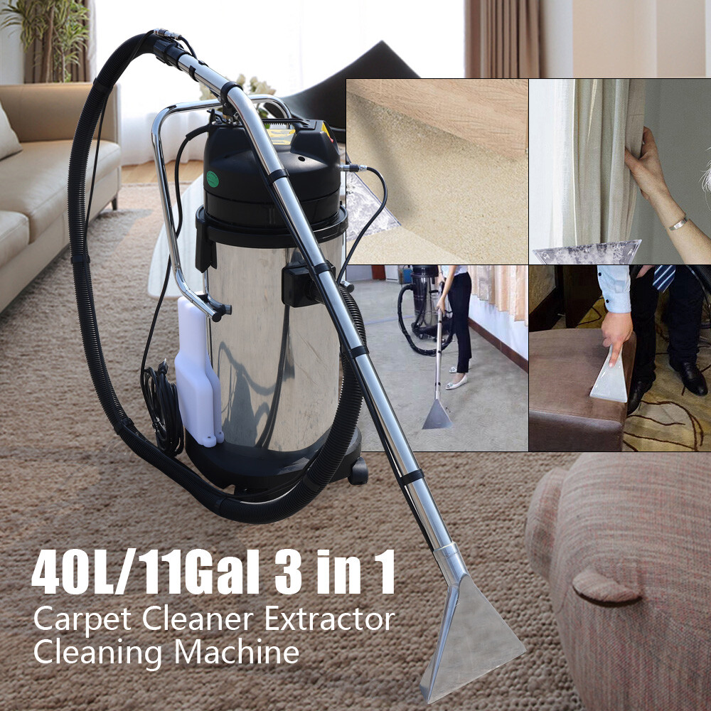 40L 3in1 Commercial Carpet Cleaning Machine, Vacuum Cleaner Extractor