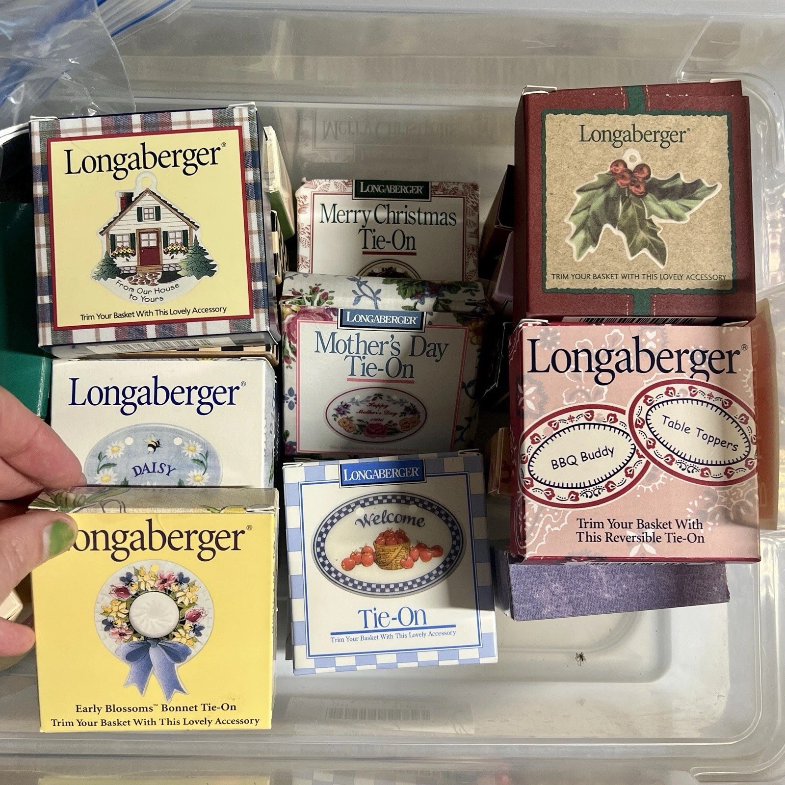 Longaberger Basket Tie On Ceramic Charm Assortment U-Pick ~ Ship $6ea ~ Combine