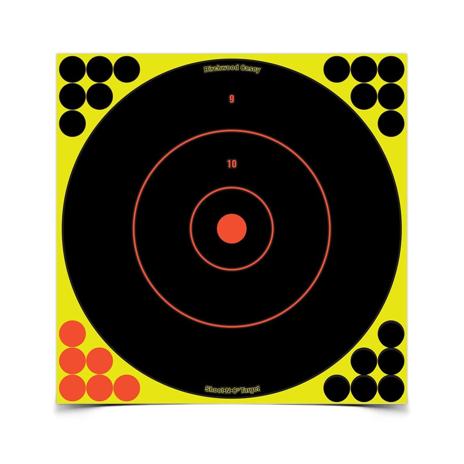 Birchwood Casey Shoot-N-C Adhesive Paper Bullseye Target 12 12Pk Bc-34022