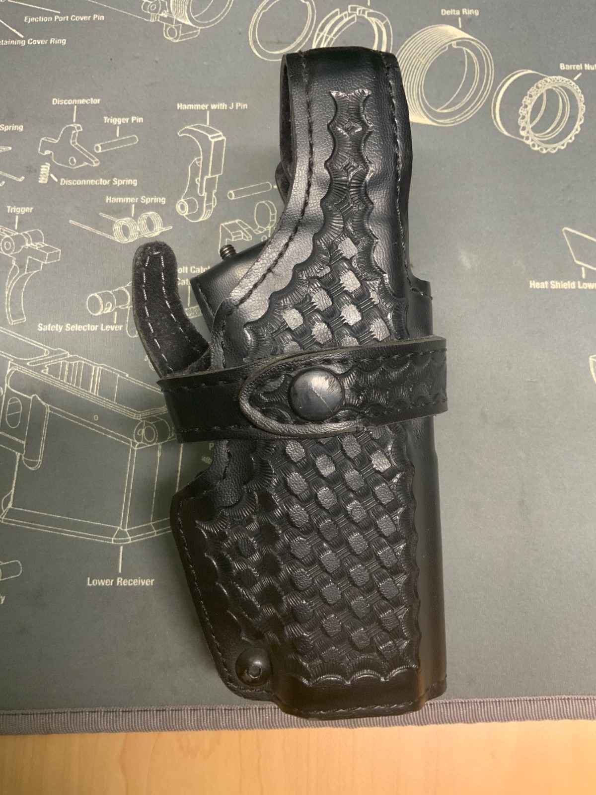 Safari land duty holster for Glock 20 and 21 RH 070-383