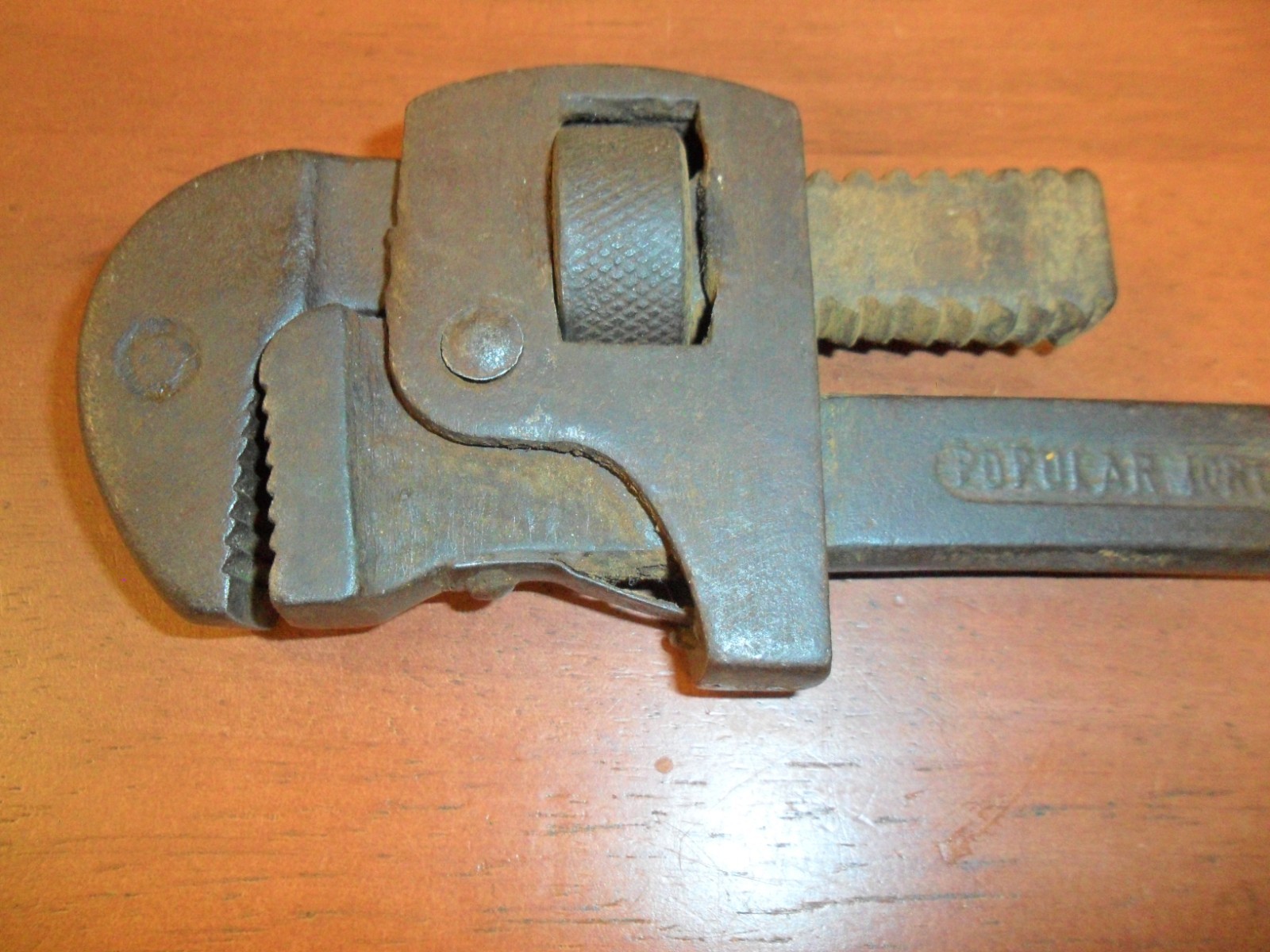 Vintage 12" MOORE DROP FORGING Pipe Monkey Wrench, Springfield, Massachusetts