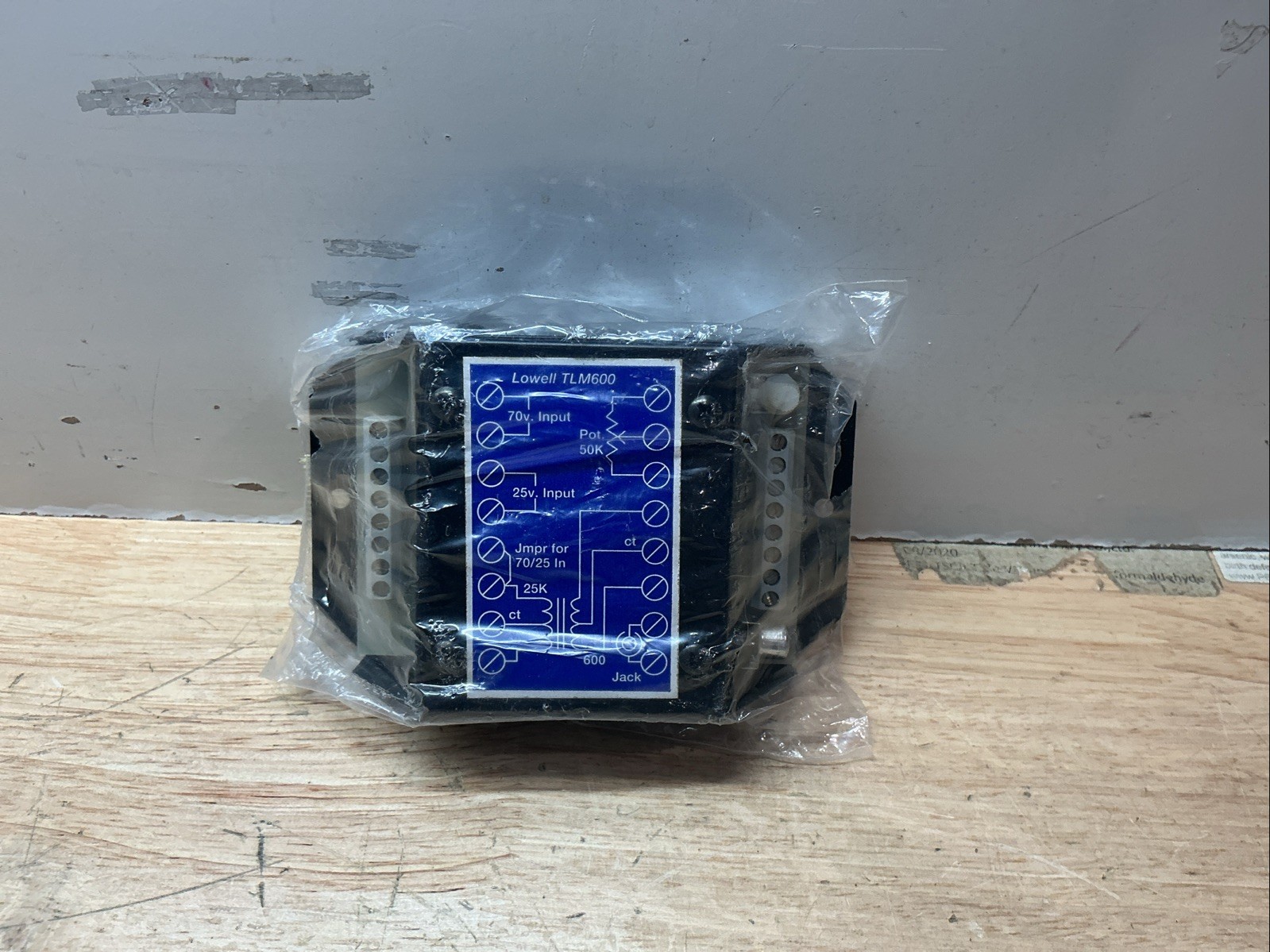 Lowell TLM600 Universal Input Impedance Matching Transformer NEW OLD STOCK