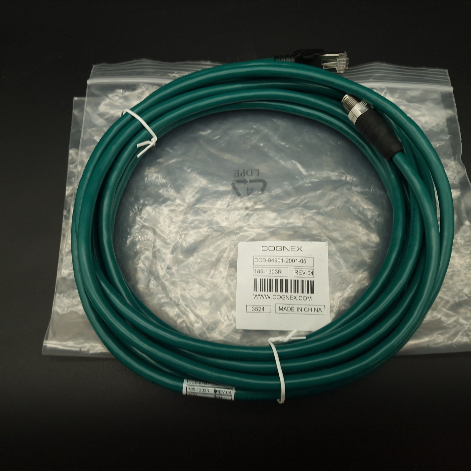 Cognex CCB-84901-2001-05 Industrial Camera Cable 185-1303R OEM