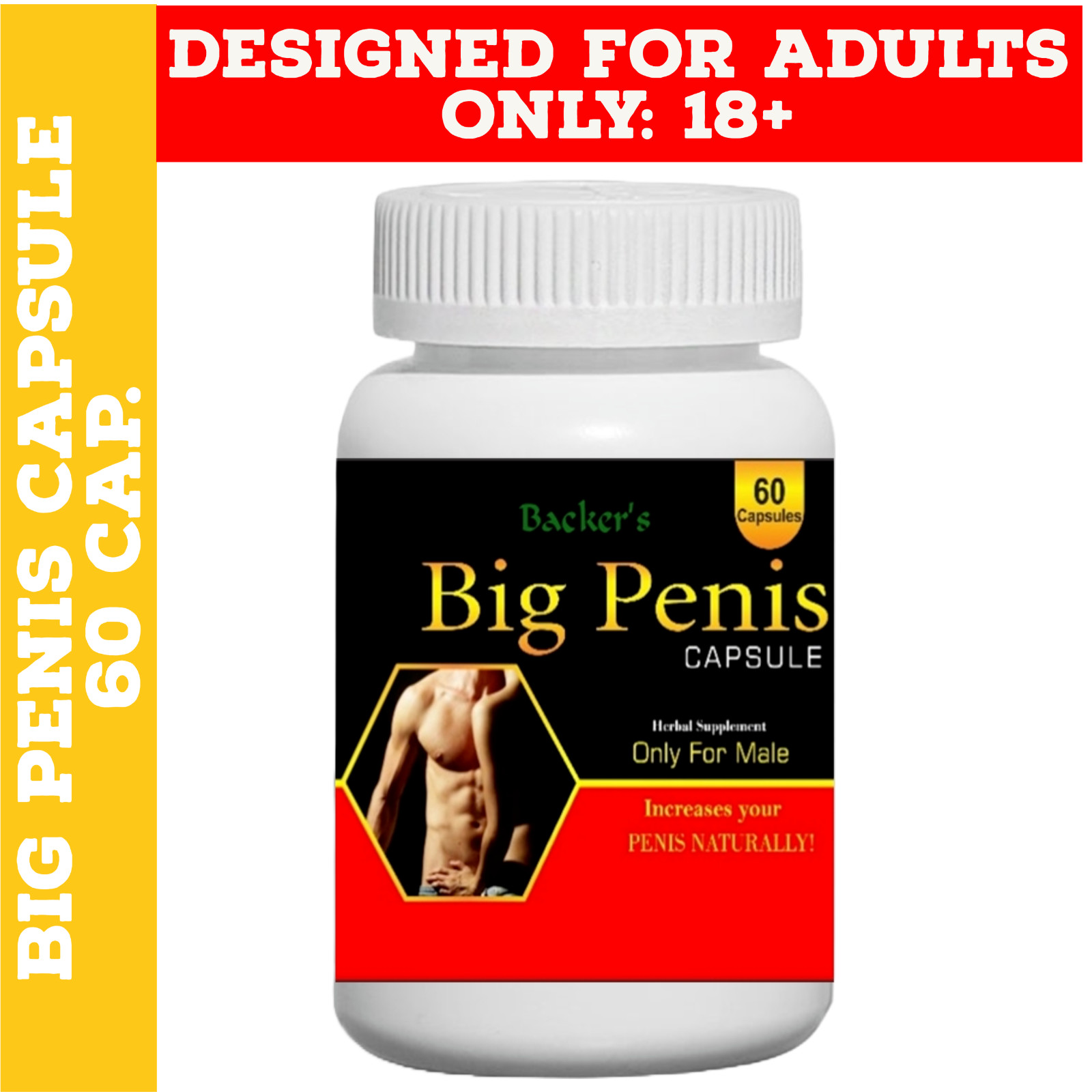 Peni's-enlarger New XXXL Gain 12+ Inches Growth Capsules Faster growth 60 Caps
