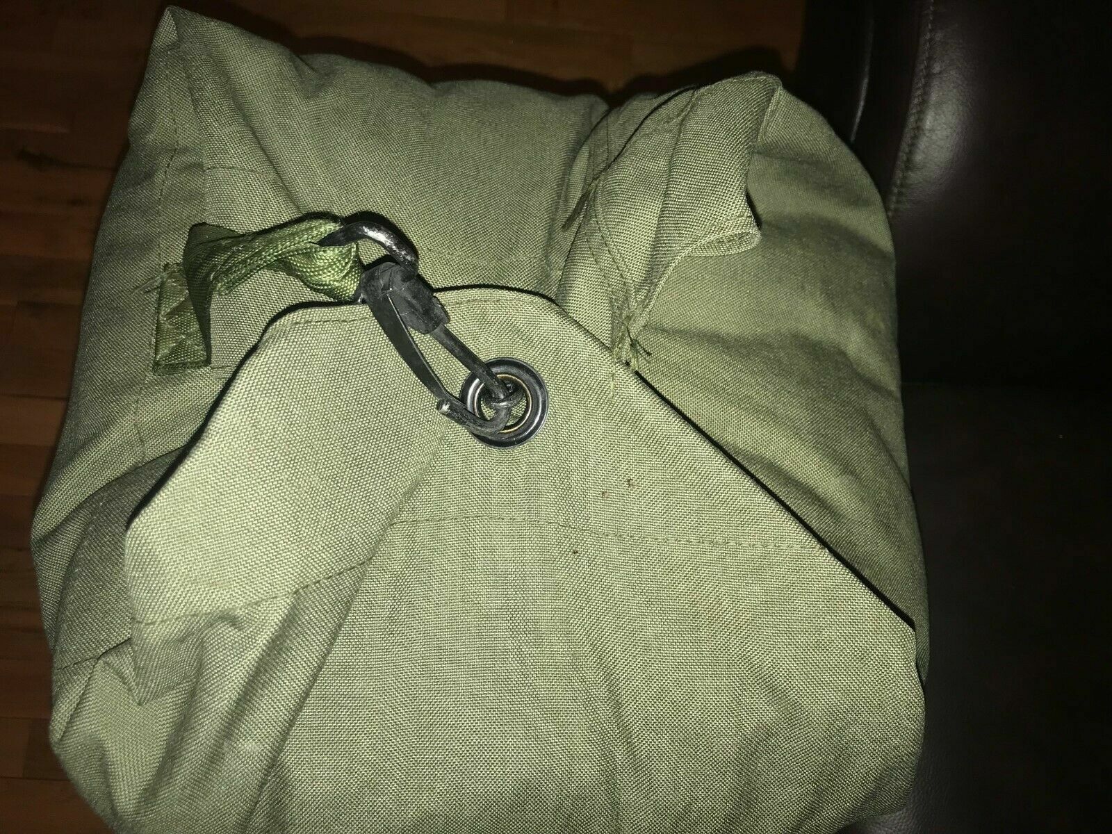 USGI Military/Army Duffel/Sea Bag Luggage Top Load 2 Strap OD Nylon - Very Good