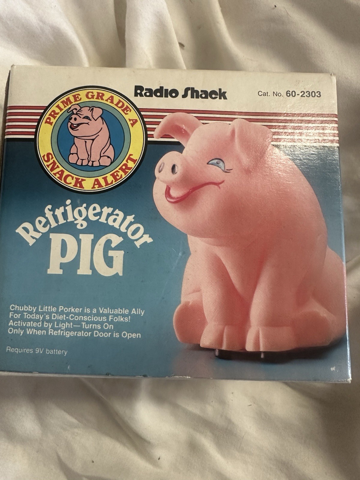 Vintage Radio Shack Refrigerator Pig Snack Alert Pig Not Working