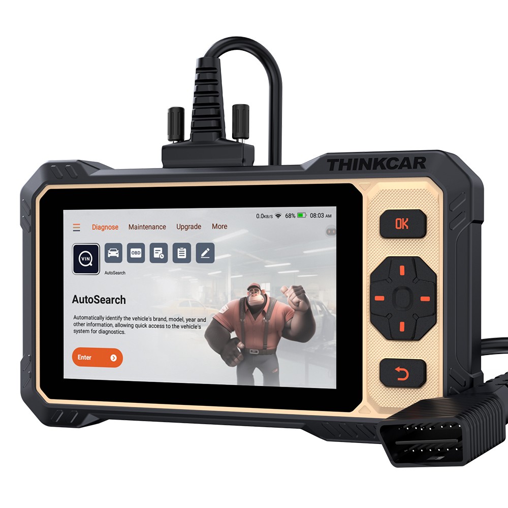2026 ThinkScan 662 OBD2 Diagnostic Car Scanner Bidirectional 4 System 12+Service