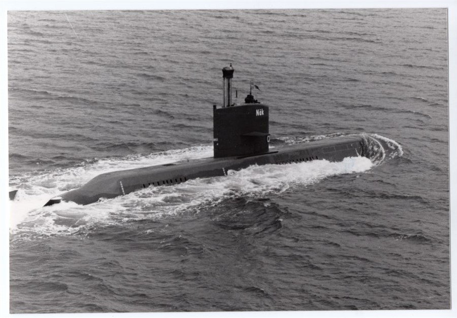 1978-1980s Swedish Submarine HSwMS Nacken Näcken Näk Original Real Photo