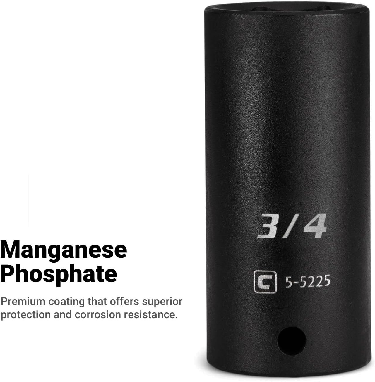 3/4-Inch Deep Impact Socket, 3/8-Inch Drive, 6-Point for Professionals