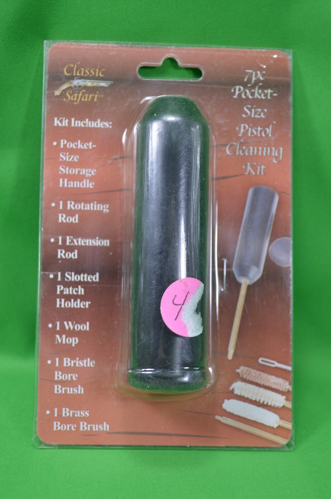 Classic Safari 7 Pc Pocket Size Pistol Cleaning Kit,New