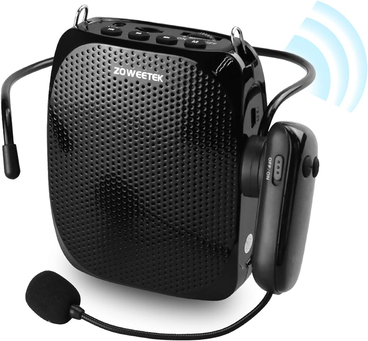 Teacher's loudspeaker (with 2 microphones), portable speaker amplifier