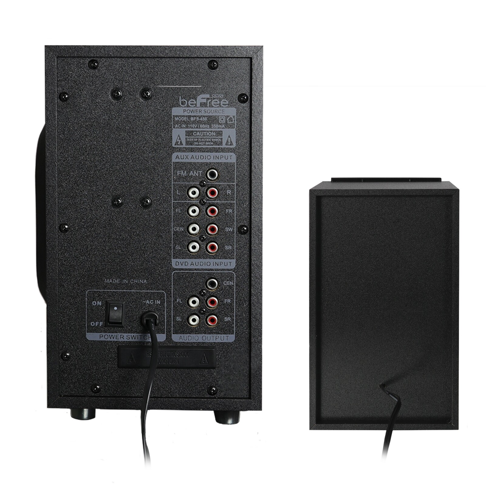 beFree 5.1 Channel Home Theatre Surround Speaker System w Warranty Remote USB BT