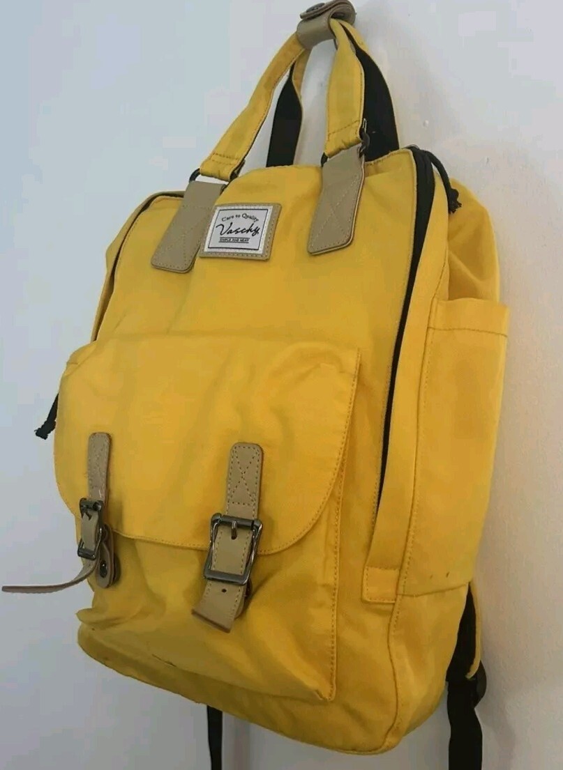 Vaschy Square Palette Pack Yellow Backpack 15 inch laptop. PB