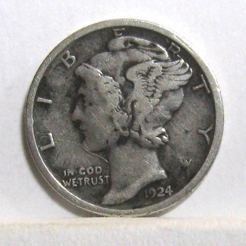 1924-S MERCURY DIME  VF+  Details. $1.75 eBay Shipping available to $20 value