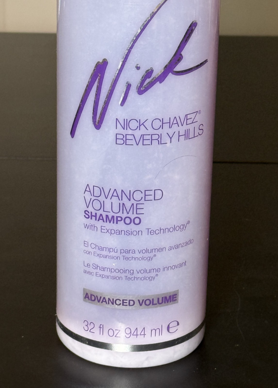 Nick Chavez Advanced Volume Shampoo w/ Expansion Technology 32 oz ~ NEW + SEALED