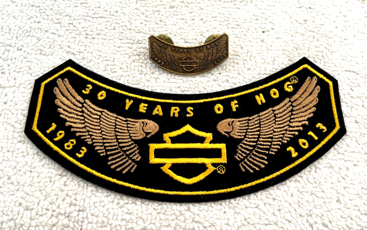 Harley Davidson 1983-2013 30 Years HOG Harley Owners Group Patch & Pin New