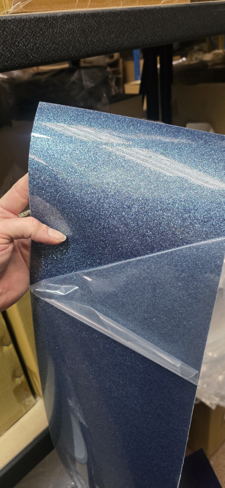 DFP Drum Wrap - Turquoise Blue Sparkle  ***CLEARANCE***