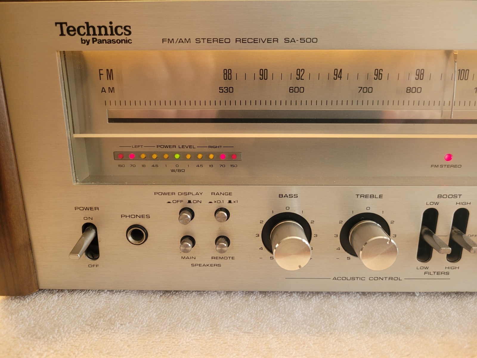 Technics (Panasonic) SA-500 AM/FM Stereo Receiver (original owner) fully tested!