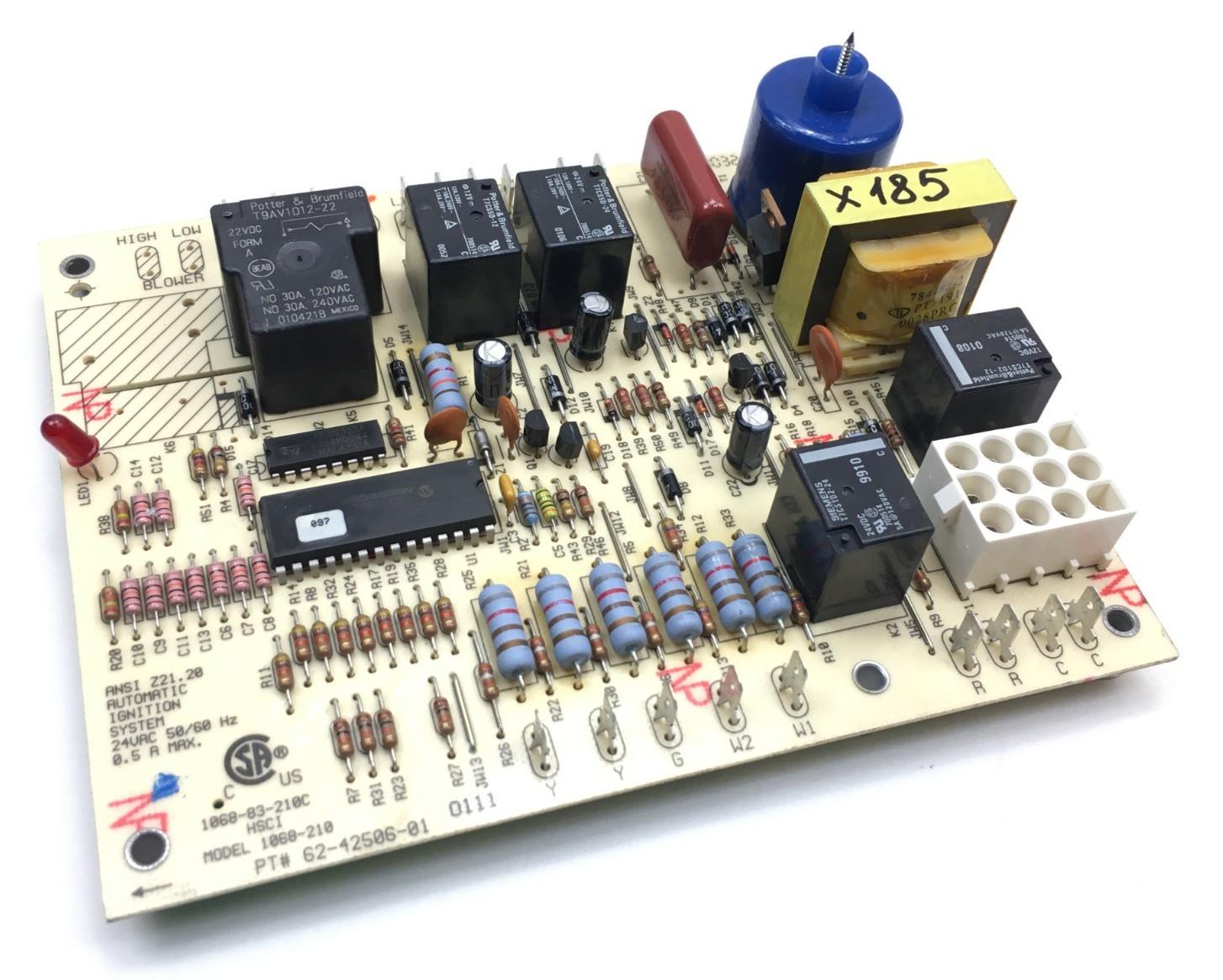 Rheem Ruud Weather King 62-42506-01 Furnace Control Board 1068-210  used #D185