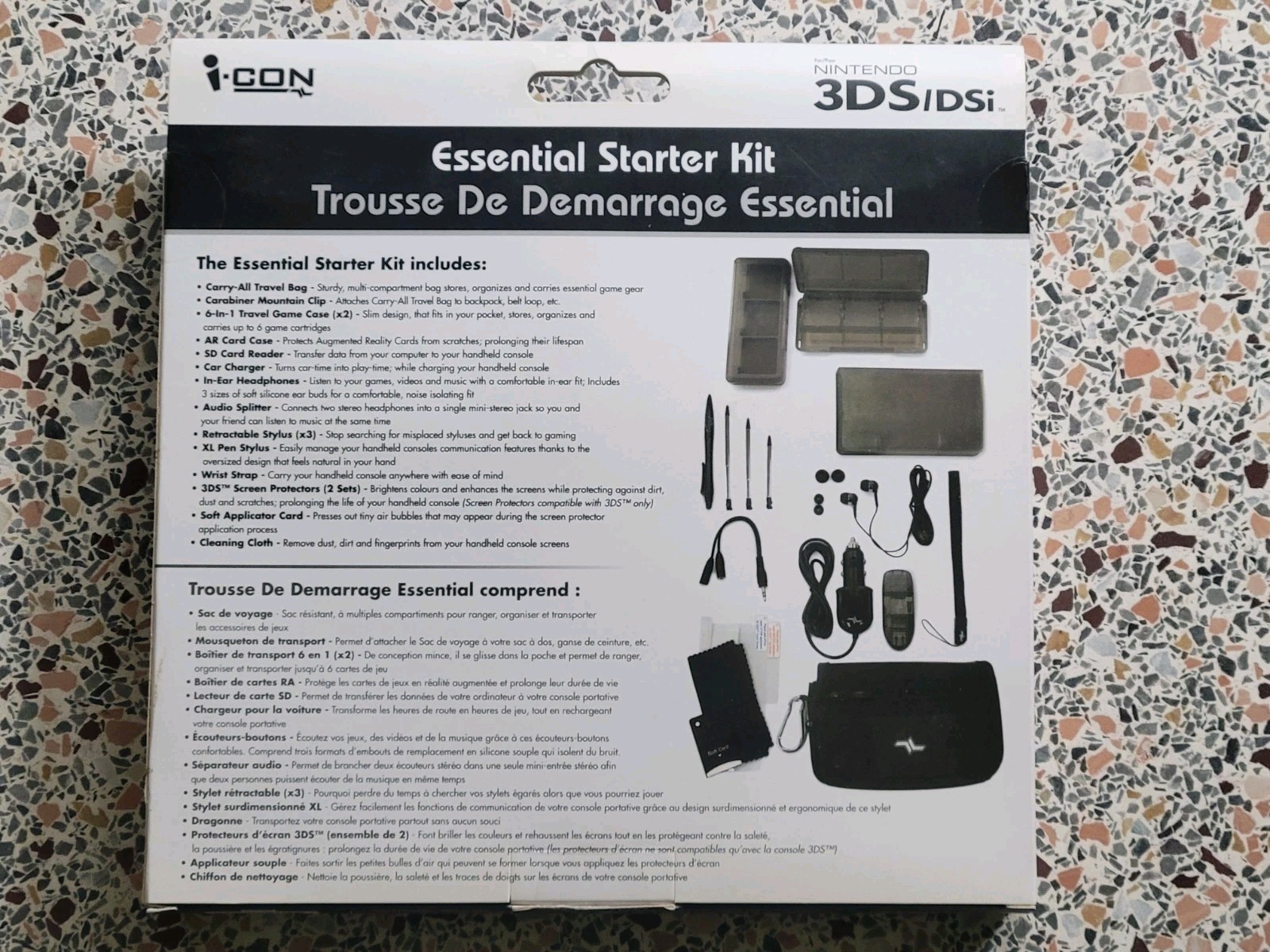 i-con Nintendo 3DS / DSI Essential Starter Kit NEW SEALED!