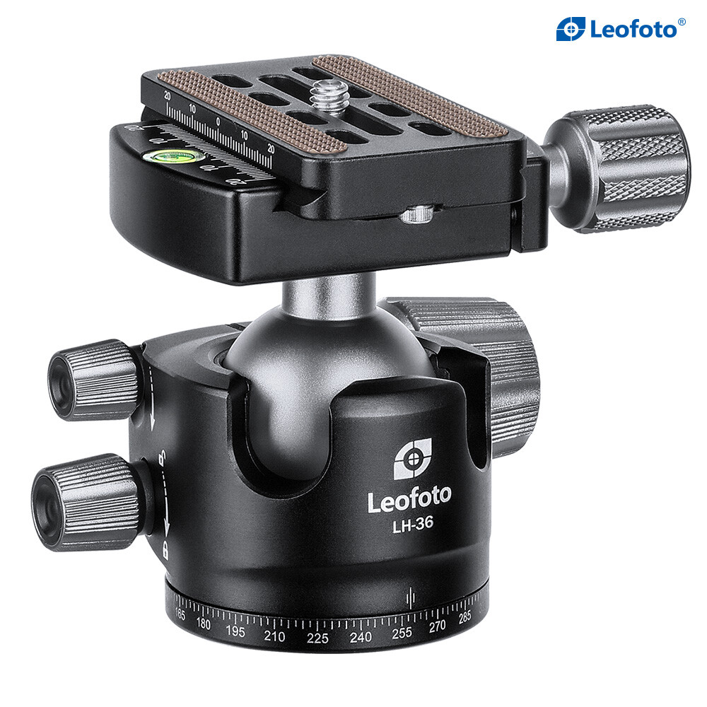 【Leofoto USA】Leofoto LH-36 + QP-70N Ball Head Kit w Screw Knob Clamp/Arca