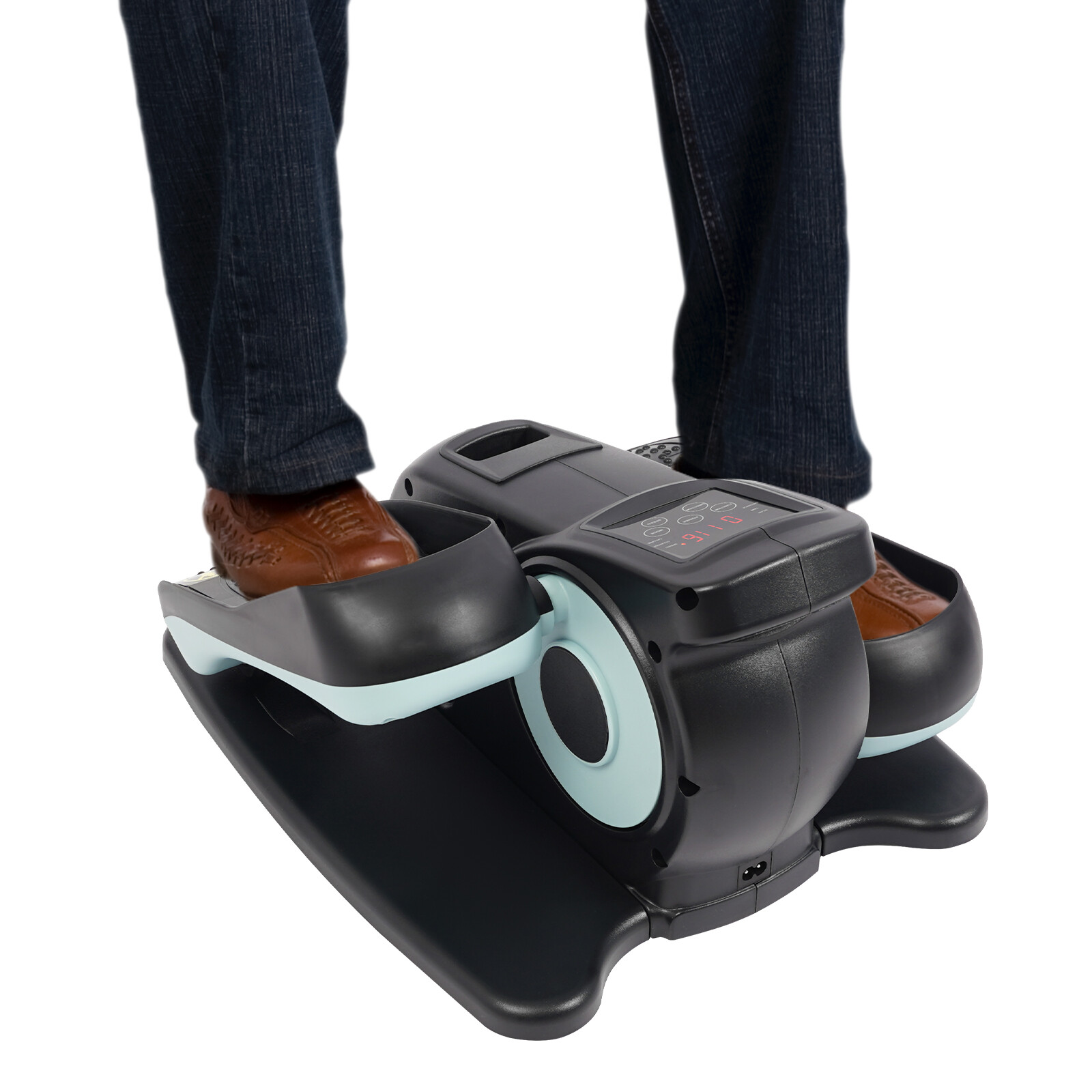 Exercise Pedal Exerciser Portable Foot Pedal Machine Floor Stand+Remote Control