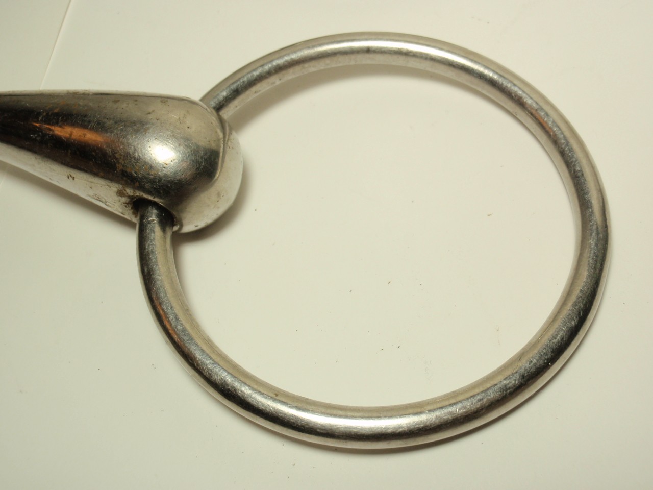 Lot 3 Equine Loose Single Joint Snaffle Ring Bit *USED*