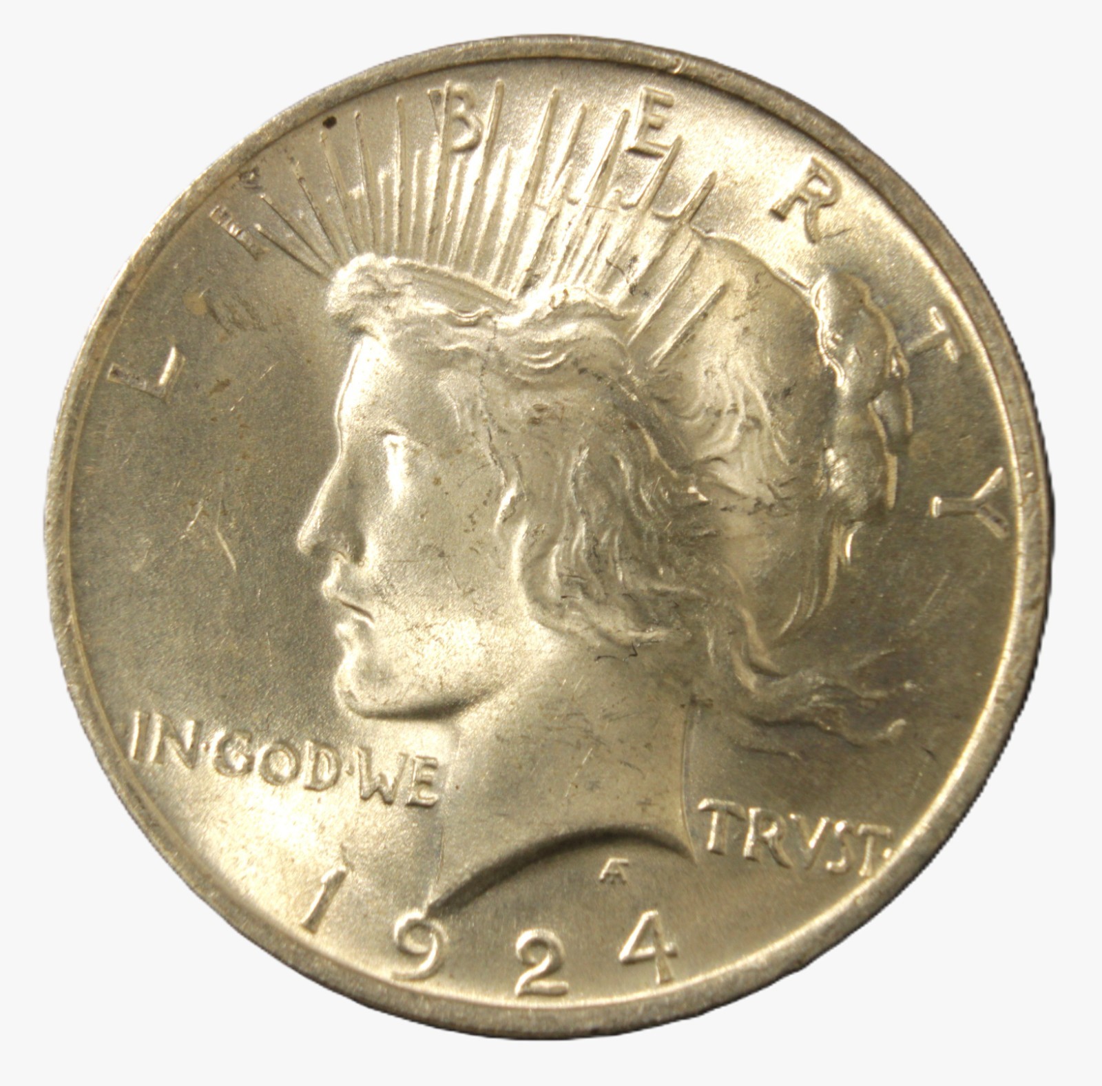 1924 $1 Peace Dollar- Choice UNC - SMH 1839