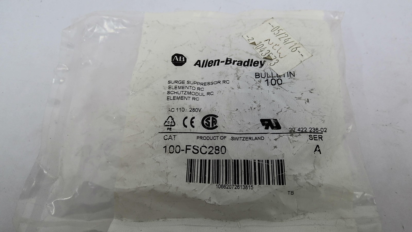 Allen Bradley 100-FSC280 Surge Suppressor 280VAC
