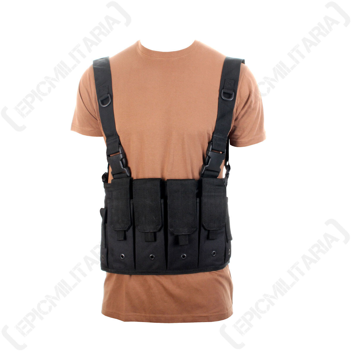 Black Magazine Ammunition Carrier Pouch Chest Rig - Airsoft Paintball