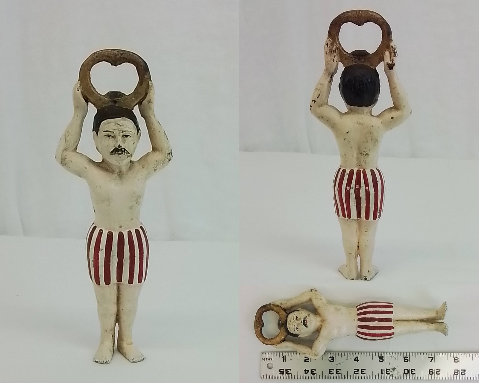 Strong Man Bottle Opener Vintage Novelty #J3941