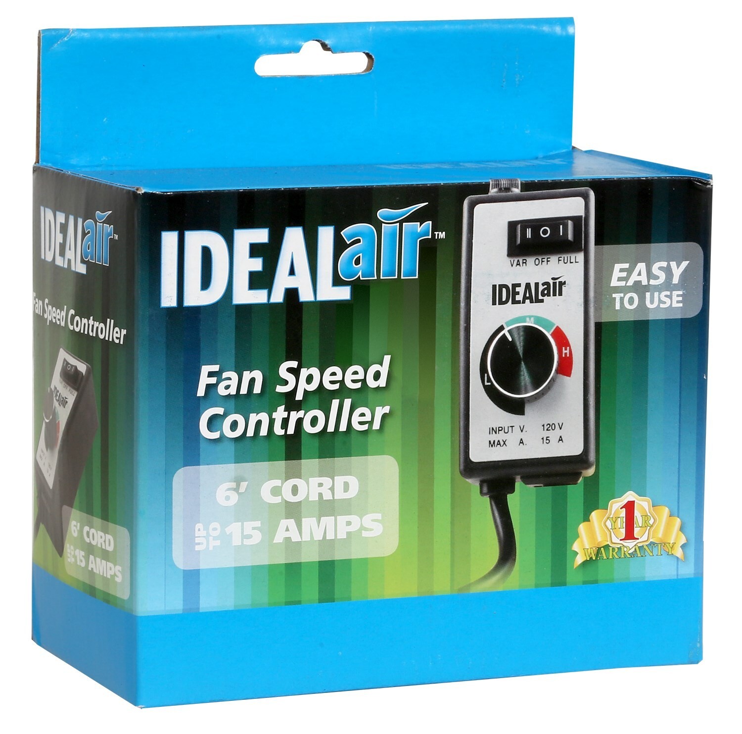 Ideal-Air™ Fan Speed Controller - For AC/DC Brush-Type Motors Up to 15 Amps