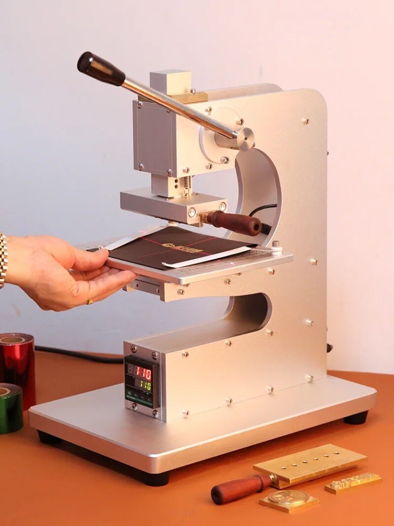 Manual Hot Stamping Machine Electronic Eye DIY Hot Stamping Press Finished