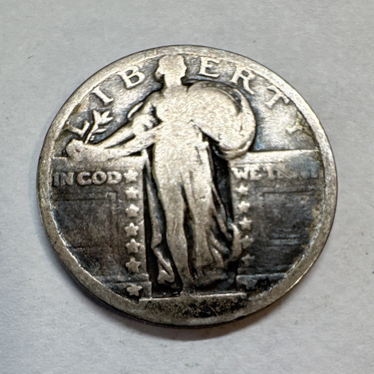 Standing Liberty Quarter 25C 0.9 Fine Silver US Coin Standing Liberty Variety