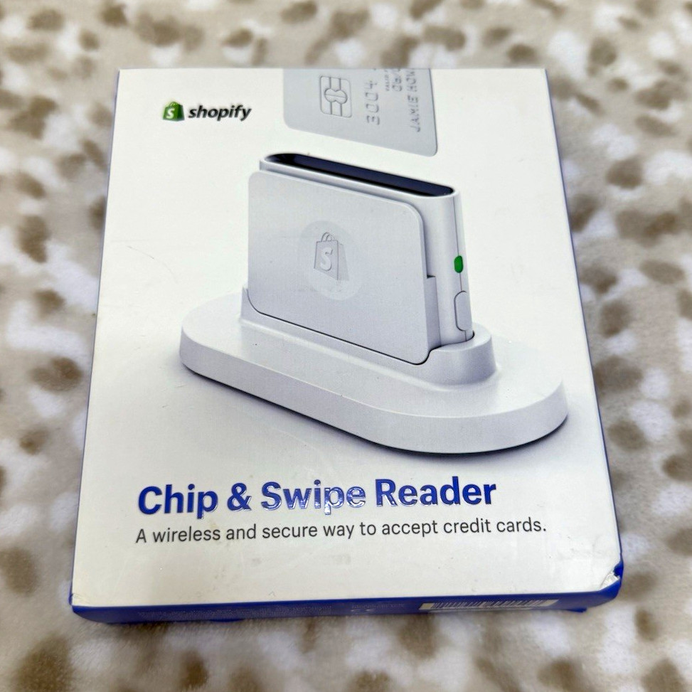 Shopify Chip & Swipe Reader Wireless Credit Card Reader for Android iPhone
