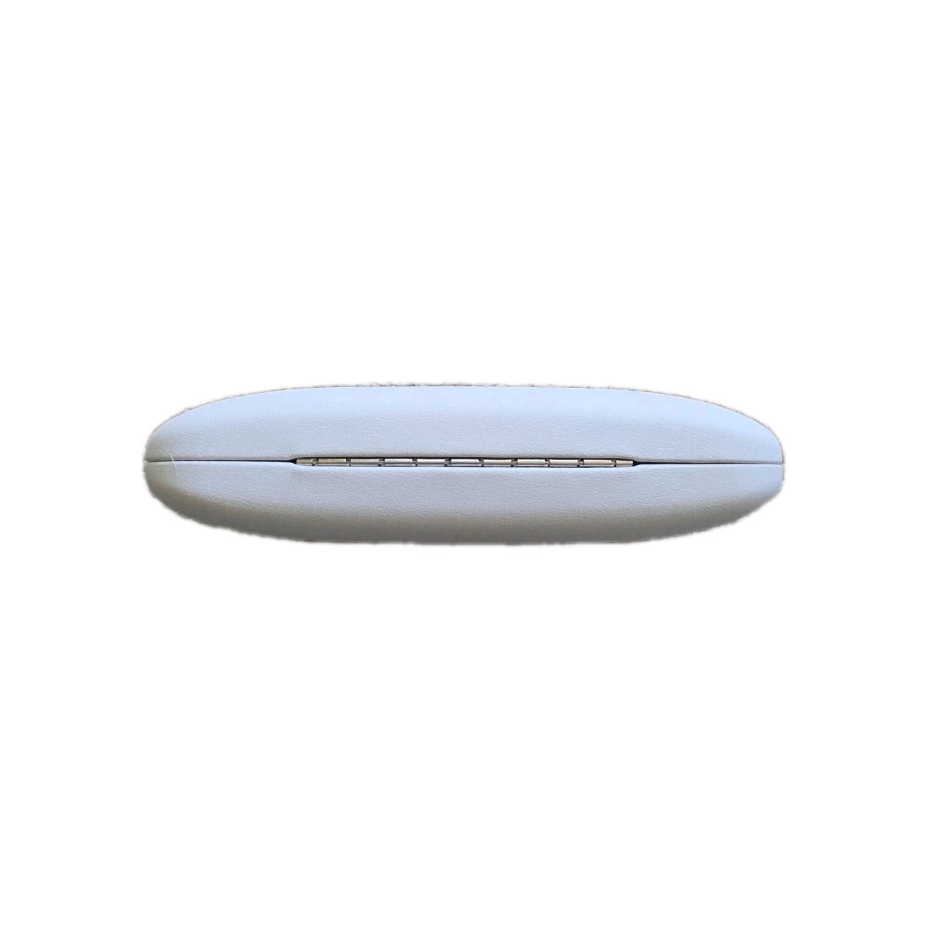 Authentic Liz Claiborne White Hard Eyeglass Case Clamshell Logo Hard Shell EUC