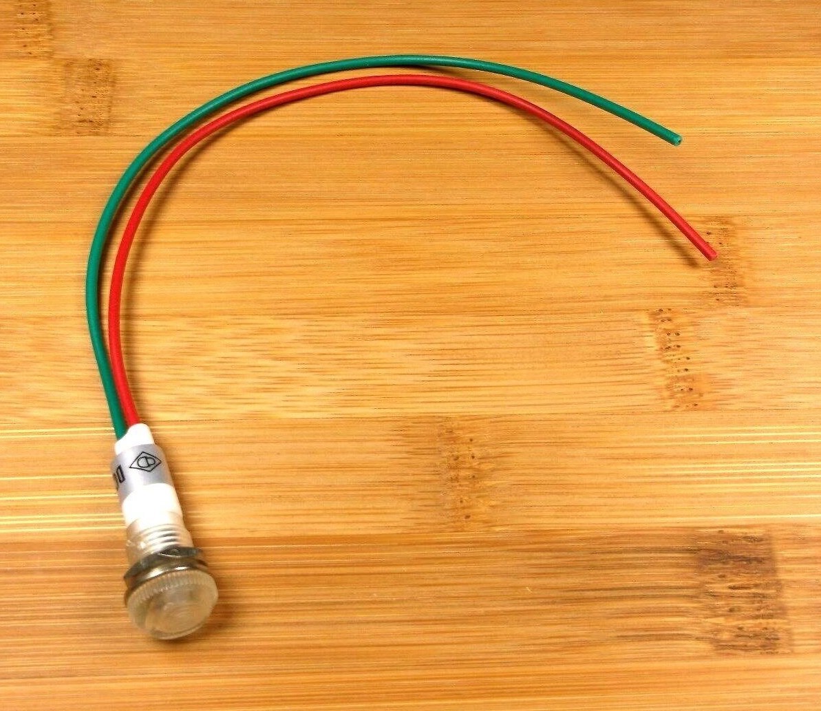 BBT 12 VDC Waterproof Low-Profile White LED Indicator Light
