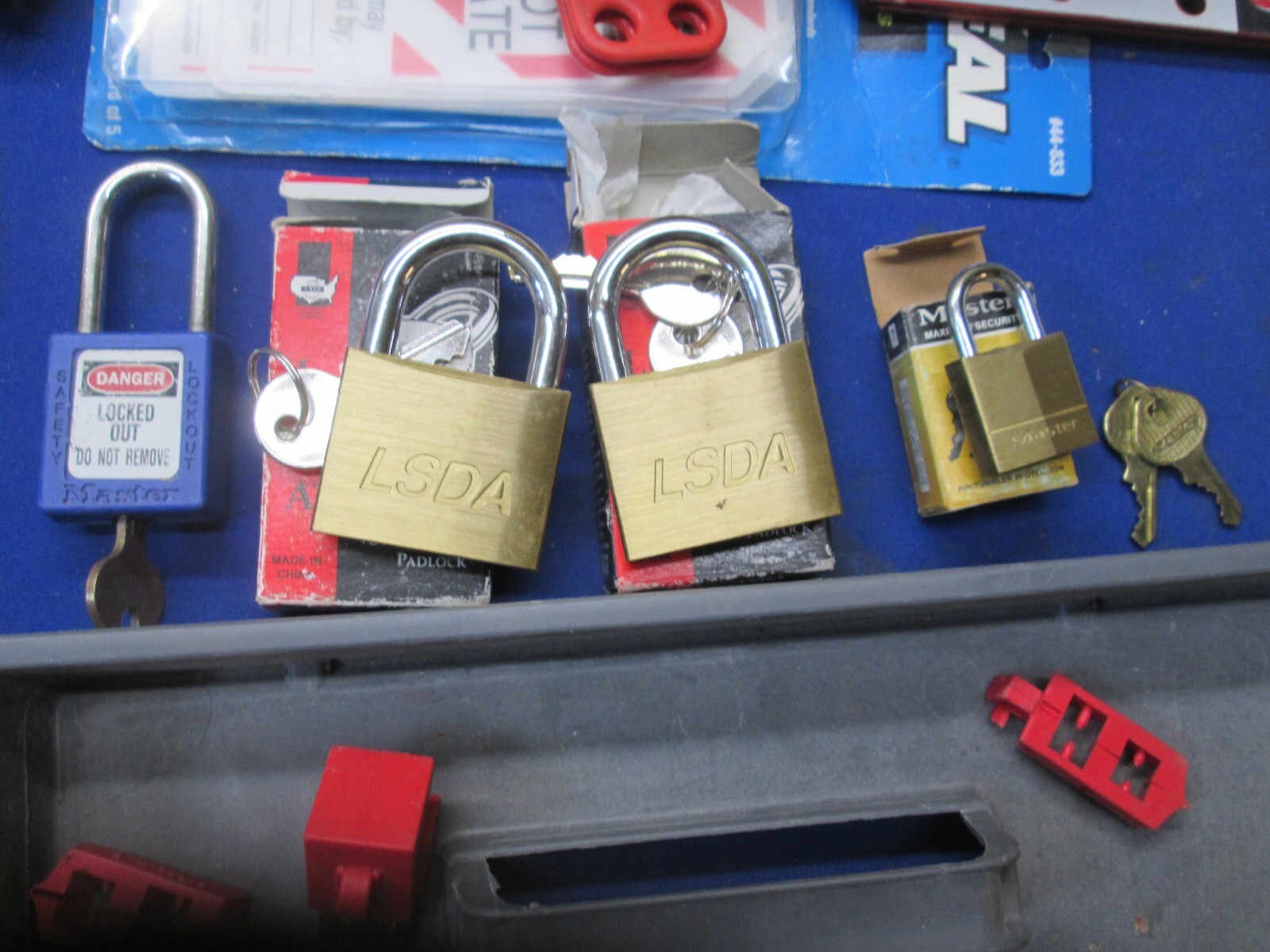Lockout Tagout Padlocks Hasps assorted large lot