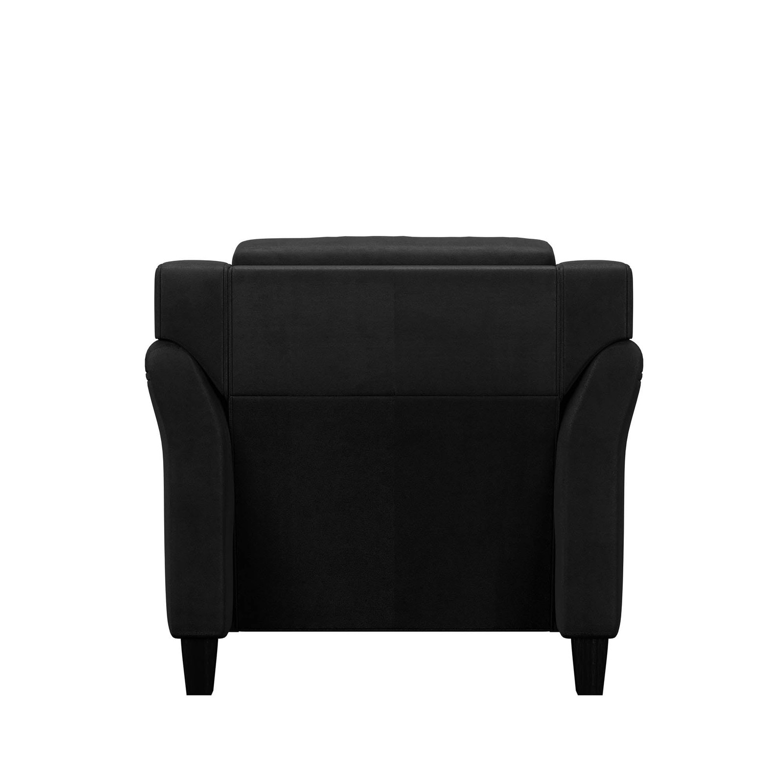 Taryn Club Chair Accent Chair Living Room Single Sofa Padded Seat, Black Fabric