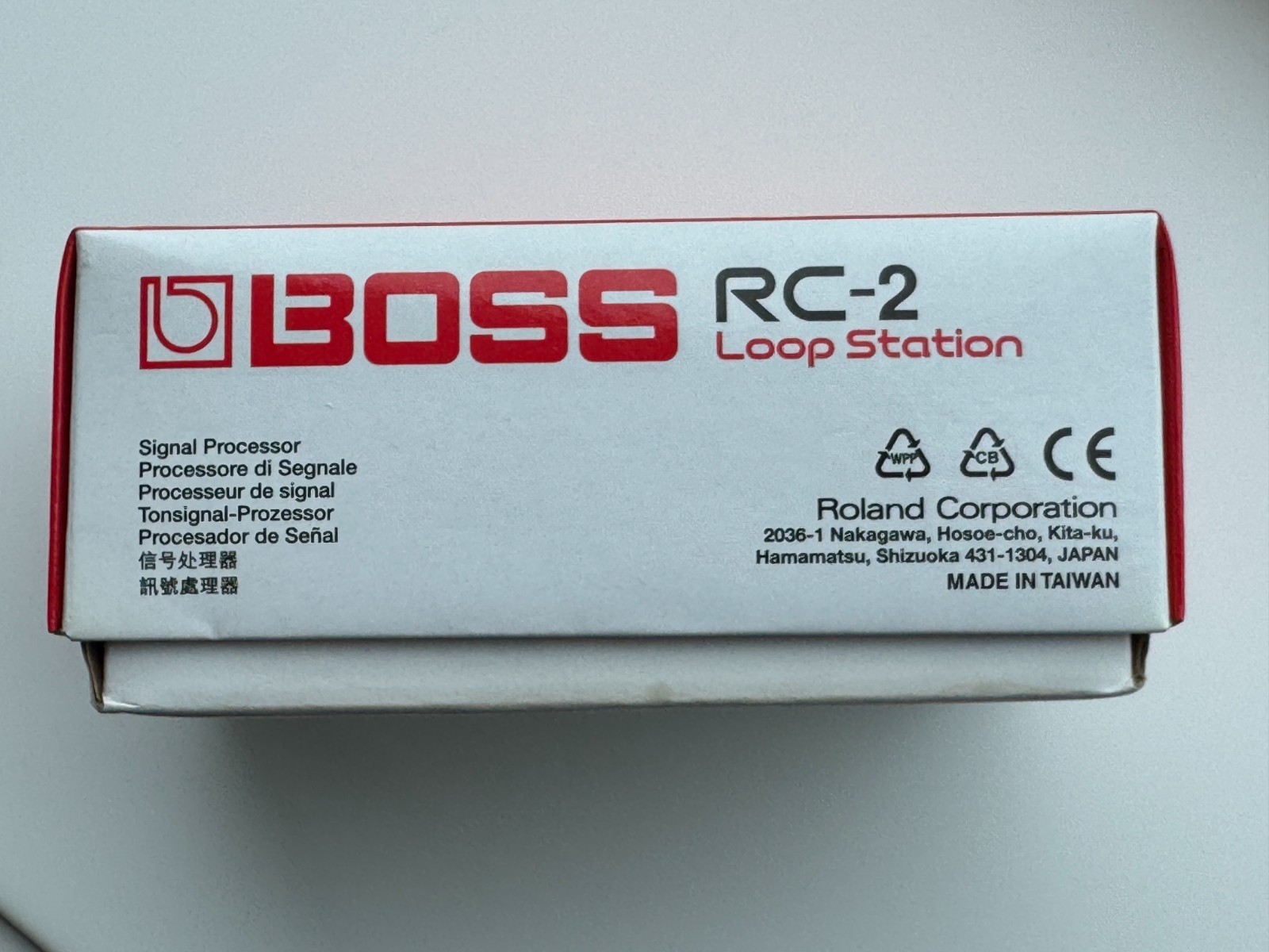 BOSS RC-2 Loop Station Effects Looper Pedal Loopstation RC2 w/ box & manual