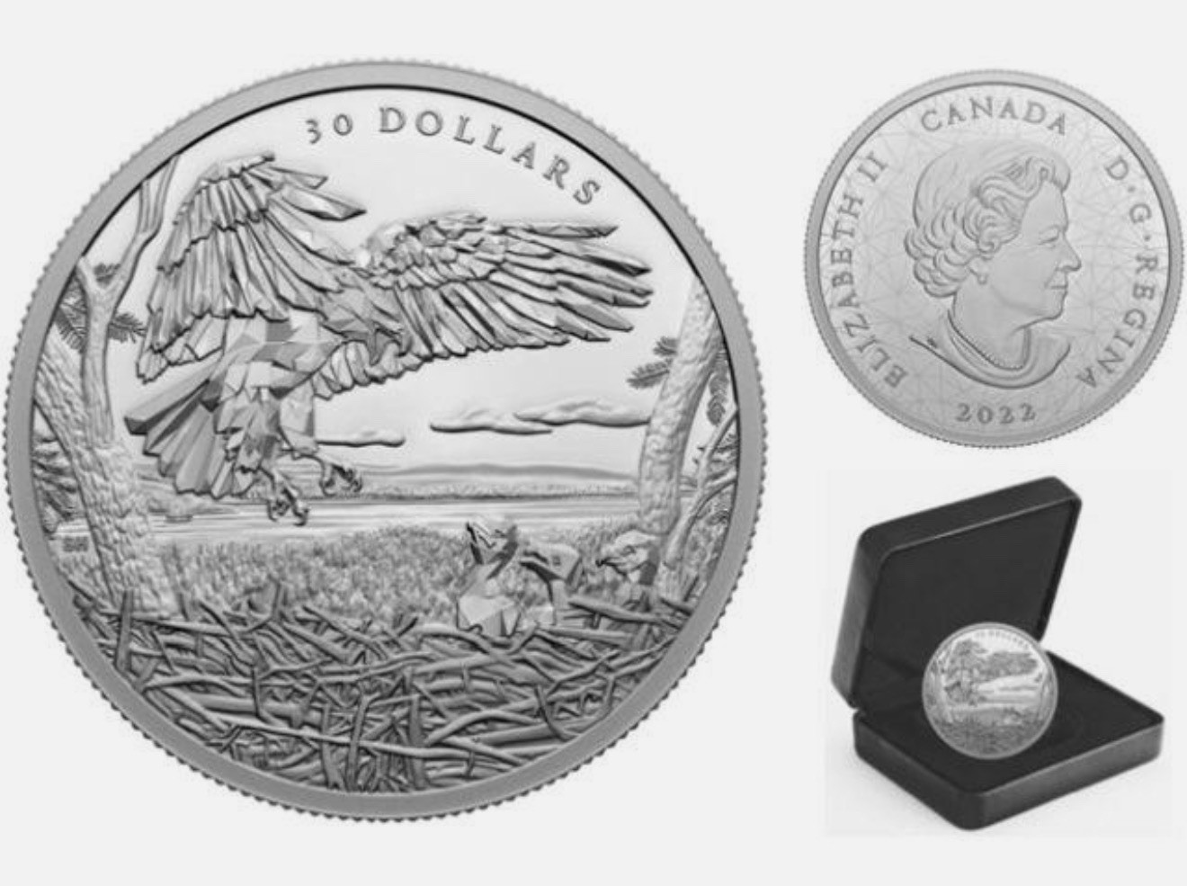 2022 Canada Multifaceted Animal Family - Bald Eagles 2oz  .9999 Silver Coin