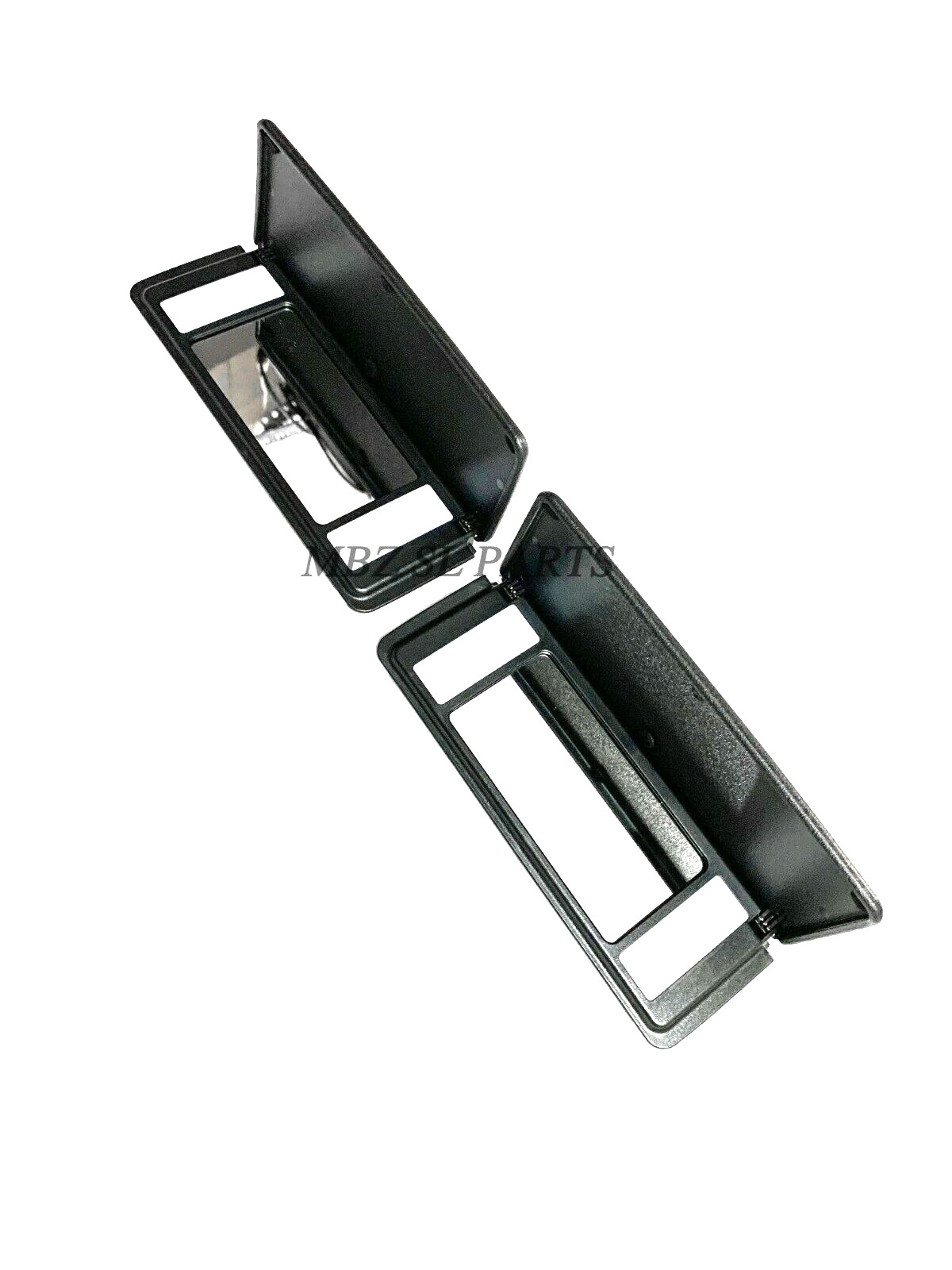 2 MBZ R129 SL500 SL320 SL600 500SL 300SL ONE BLACK SUN VISOR VANITY MIRRORS USA