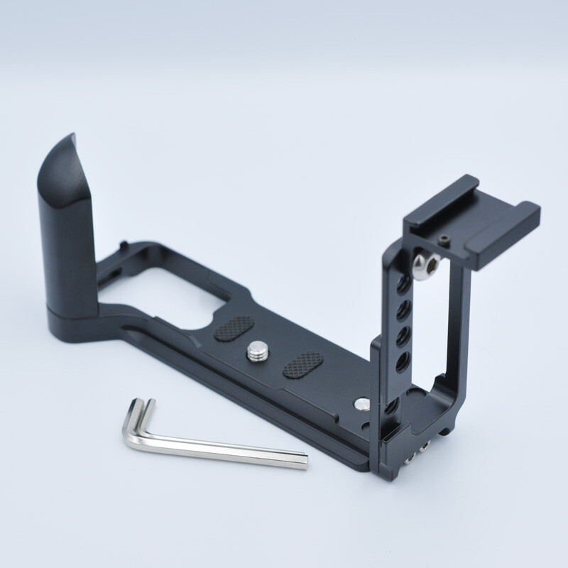 Extendable Hot Shoe Camera L Bracket Grip Holder Plate for Olympus E-M5 III