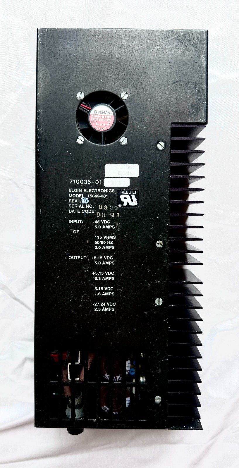 Fujitsu MPSU Power Supply Elgin 15849-001 -48VDC/115VAC PBX Telecom