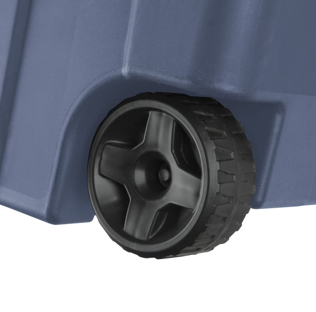 Sterilite 40 Gal Wheeled Storage Bin Latch Lid Handle Blue 2 Pack