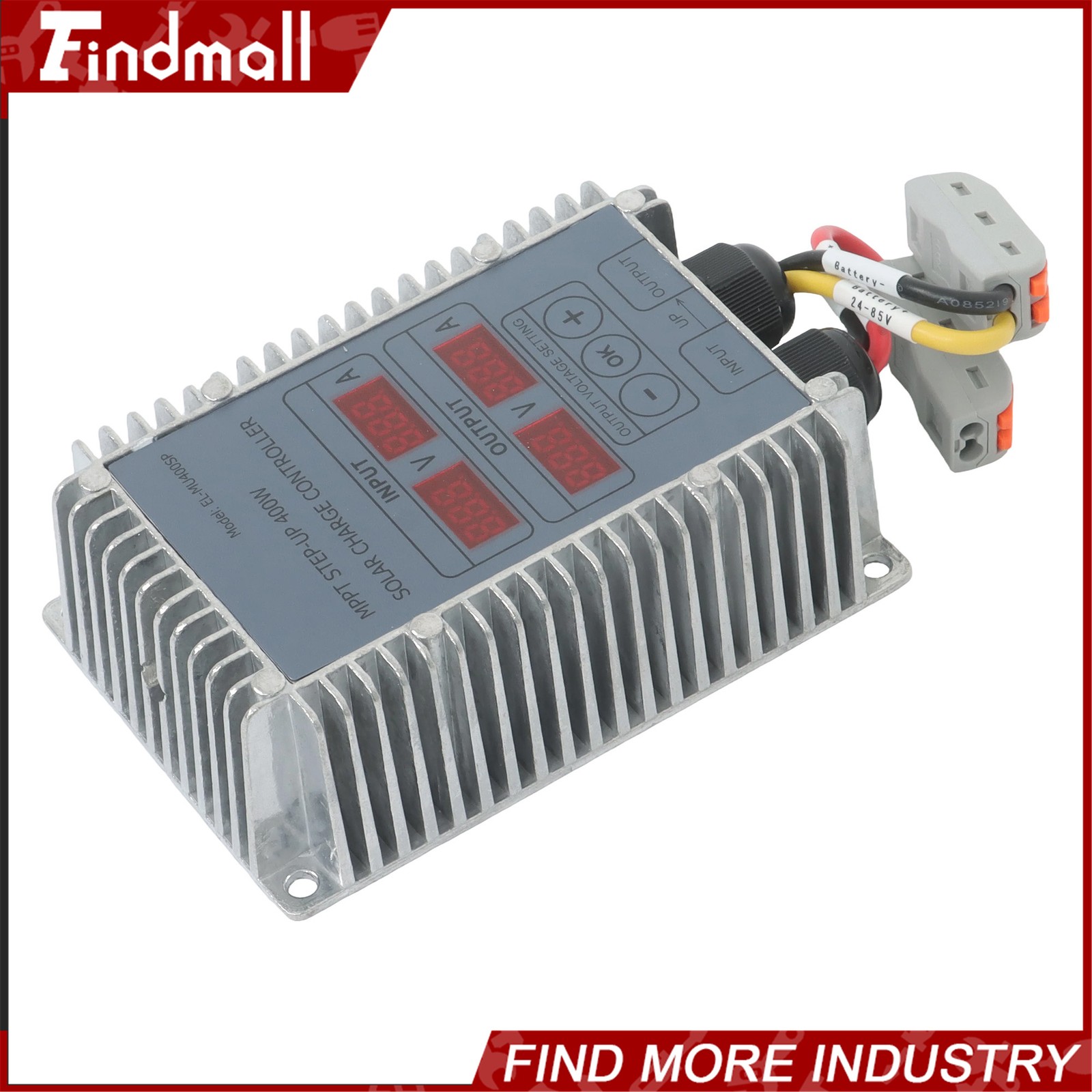 Findmall 400W Solar Battery Charge Controller Boost MPPT Voltage Adjustable