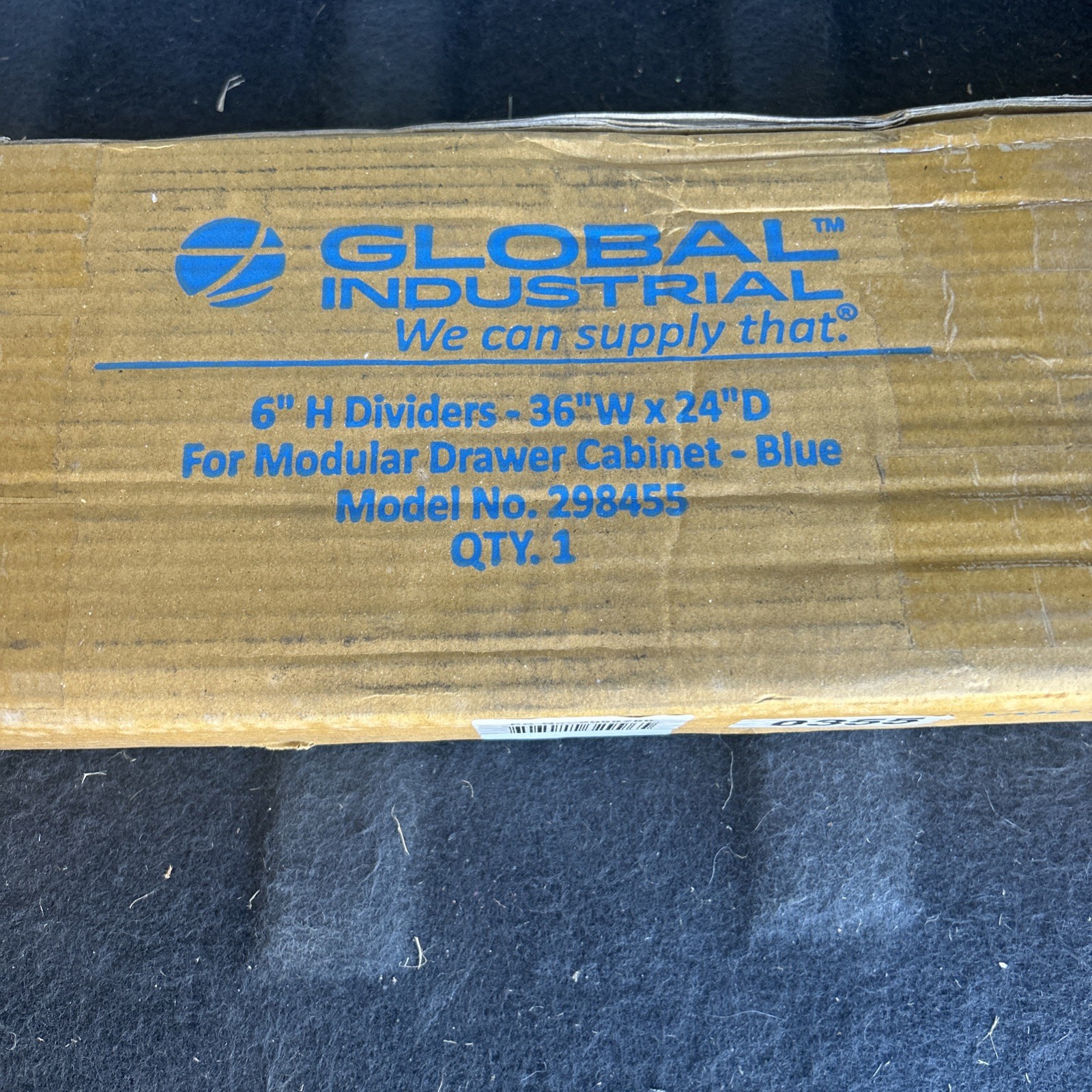 NEW Global Industrial 298455 Blue Dividers for 6"H Drawer Modular Drawer Cabinet