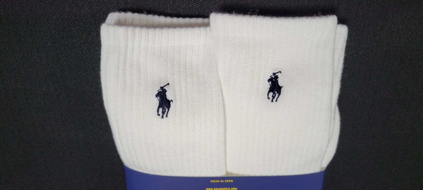 Polo Mens Ralph Lauren 6 Pair Crew Socks Classic Sport Cushioned Sz 6-12.5