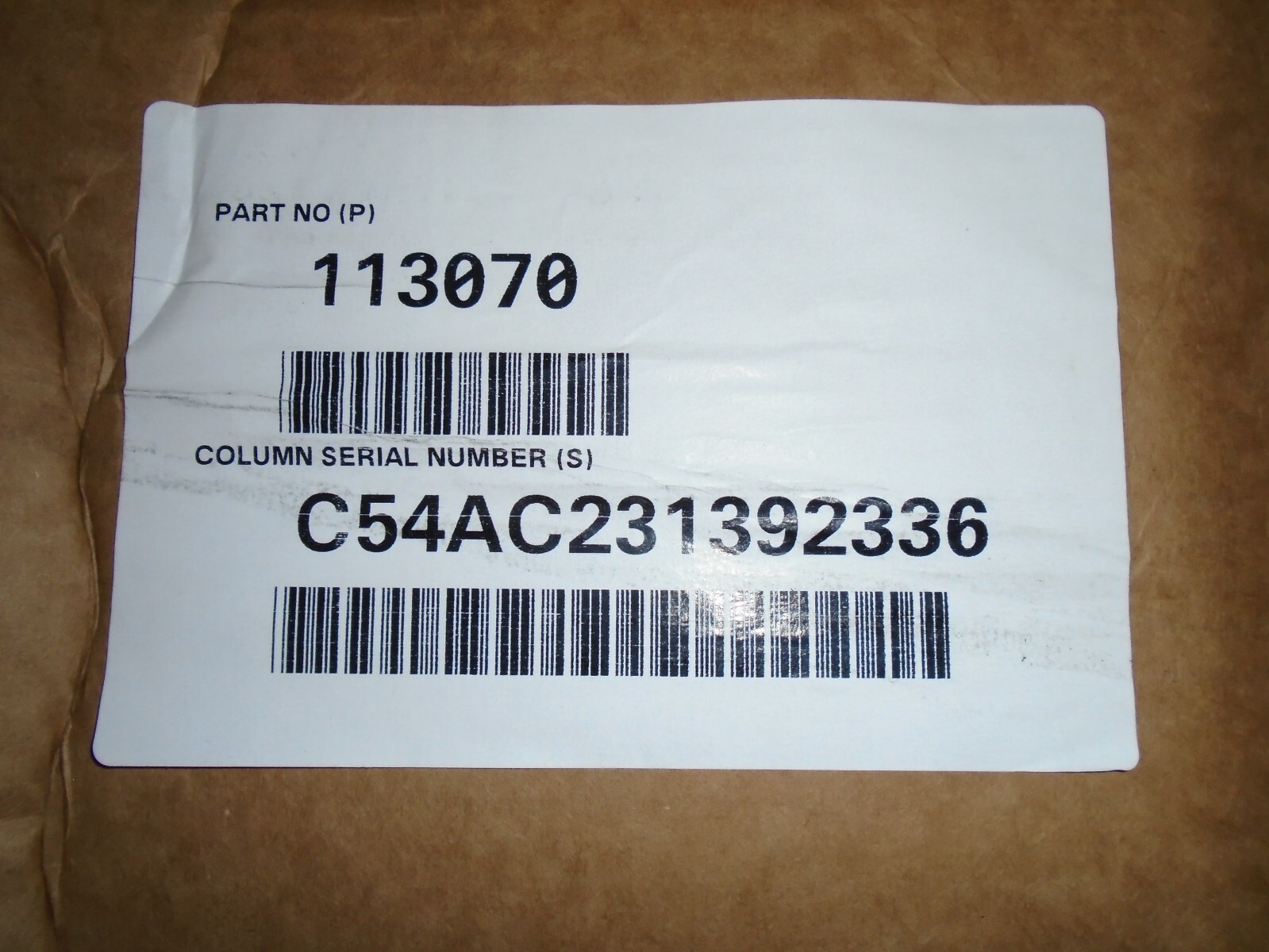 ZF Reax Electrically Assisted Steering Column 113070 NEW